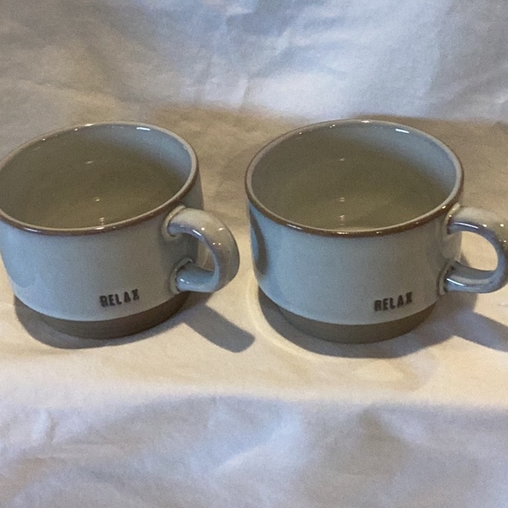 Hearth & Hand stoneware mugs - set of 2
